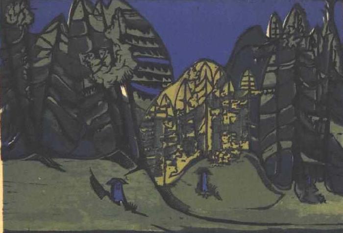 Ernst Ludwig Kirchner Forest cemetery oil painting image